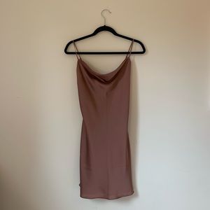NWT A&F Cowlneck Slip Mini Dress